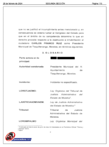 CARLOS FRANCO: La realidad documentada en el intento de INHABILITACIÓN CARLOS FRANCO: La realidad documentada en el intento de INHABILITACIÓN