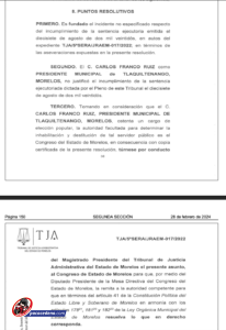 CARLOS FRANCO: La realidad documentada en el intento de INHABILITACIÓN