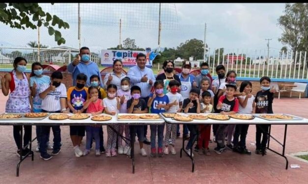 SE LLEVA A CABO EL CURSO DE ELABORACIÓN DE PIZZAS DIRIGIDO A LAS Y LOS NIÑOS YECAPIXTLENSES.