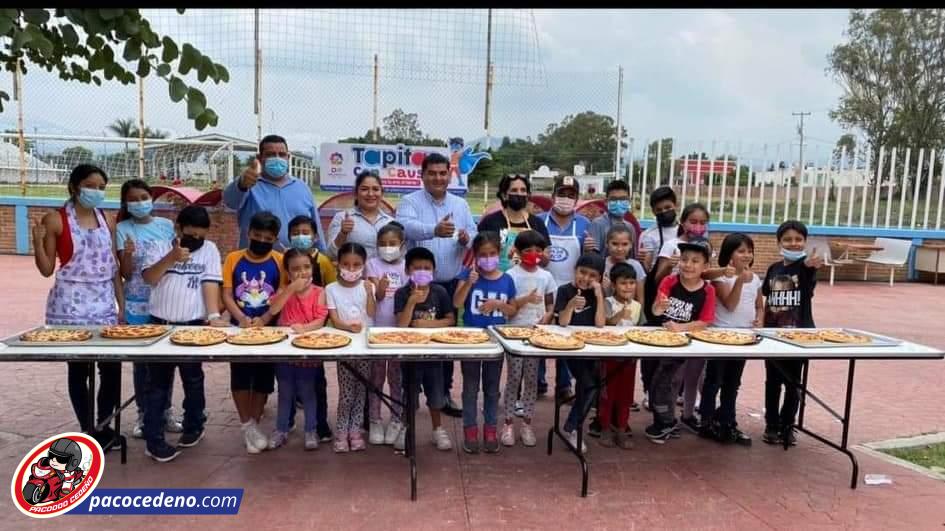 SE LLEVA A CABO EL CURSO DE ELABORACIÓN DE PIZZAS DIRIGIDO A LAS Y LOS NIÑOS YECAPIXTLENSES.