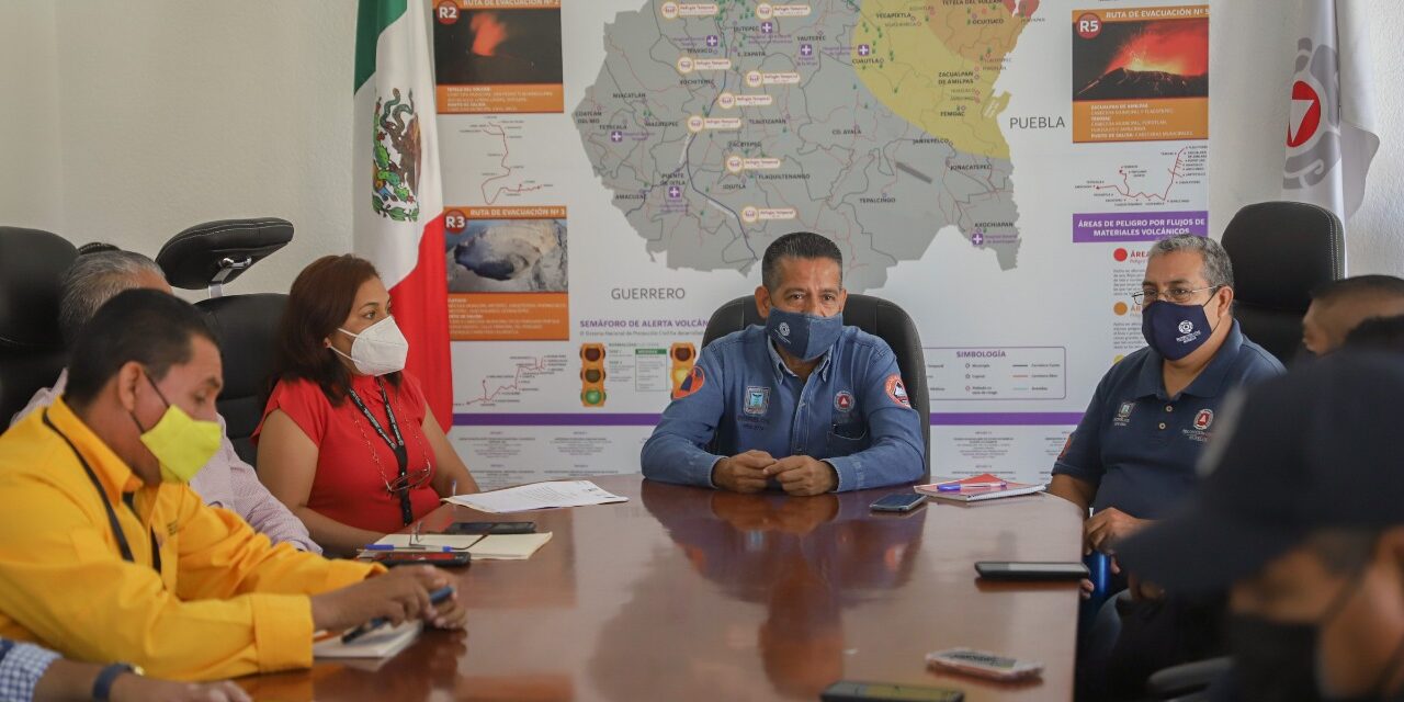 MANTIENE CEPCM TRABAJO COORDINADO CON SECCIONES DEL PLAN FUERZA TAREA POPOCATÉPETL