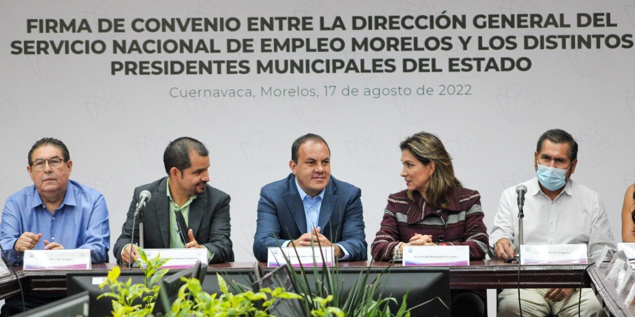 FORTALECE CUAUHTÉMOC BLANCO LAZOS CON LA FEDERACIÓN Y MUNICIPIOS PARA GENERAR OPORTUNIDADES LABORALES A LA SOCIEDAD