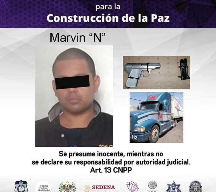 DETIENE MANDO COORDINADO POLICÍA MORELOS A UN HOMBRE POR LOS DELITOS DE POSESIÓN DE VEHÍCULO DE PROCEDENCIA ILÍCITA Y VIOLACIÓN A LA LEY FEDERAL DE ARMAS DE FUEGO Y EXPLOSIVOS