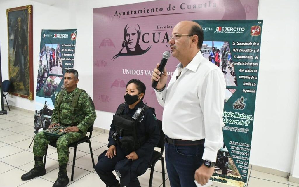 CUAUTLA PRIMER MUNICIPIO EN RECIBIR “EJÉRCITO MEXICANO MÁS CERCA DE TI”