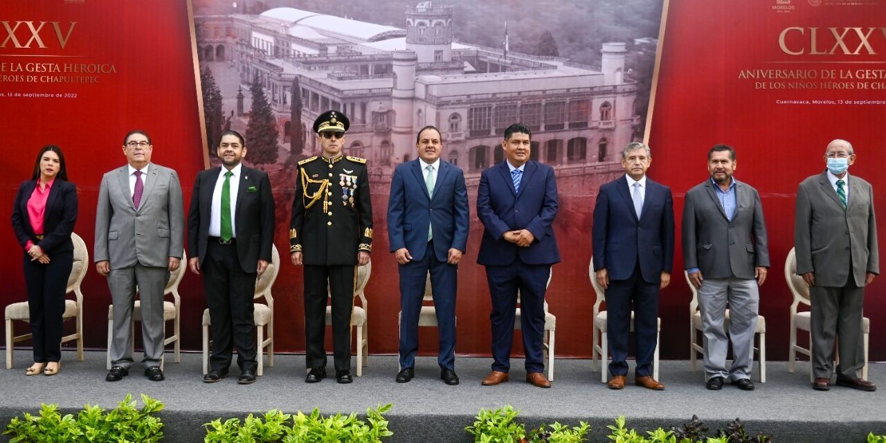 CONMEMORA CUAUHTÉMOC BLANCO CLXXV ANIVERSARIO DE LA GESTA HEROICA DE LOS NIÑOS HÉROES DE CHAPULTEPEC