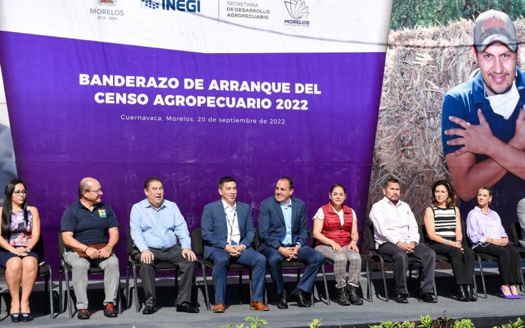 ENCABEZA CUAUHTÉMOC BLANCO BANDERAZO DE ARRANQUE DEL CENSO AGROPECUARIO 2022