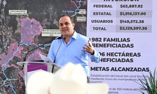 INVIERTE GOBIERNO DE CUAUHTÉMOC BLANCO MÁS DE TRES MILLONES Y MEDIO EN MIACATLÁN PARA INCREMENTAR PRODUCTIVIDAD EN LA REGIÓN