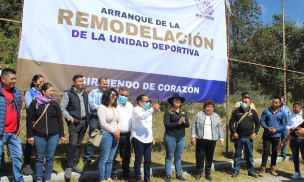 ARRANCA GOBIERNO DE MORELOS REHABILITACIÓN DE UNIDAD DEPORTIVA MUNICIPAL EN HUITZILAC  Esta obra fue uno de los compromisos adquiridos en la mesa de trabajo con autoridades municipales