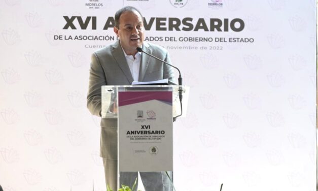 ASISTE CUAUHTÉMOC BLANCO AL 16° ANIVERSARIO DE LA ASOCIACIÓN DE JUBILADOS Y PENSIONADOS ADMINISTRATIVOS DEL GOBIERNO DEL ESTADO DE MORELOS