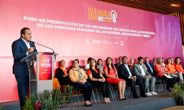 GOBIERNO DE MORELOS EJERCE MECANISMOS PARA COMBATIR TODO TIPO DE VIOLENCIAS CONTRA LAS MUJERES