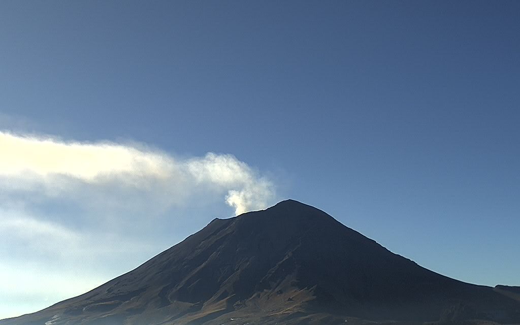 SIGUE HUMEANTE NUESTRO COLOSOMONITOREO DEL VOLCÁN POPOCATÉPETL