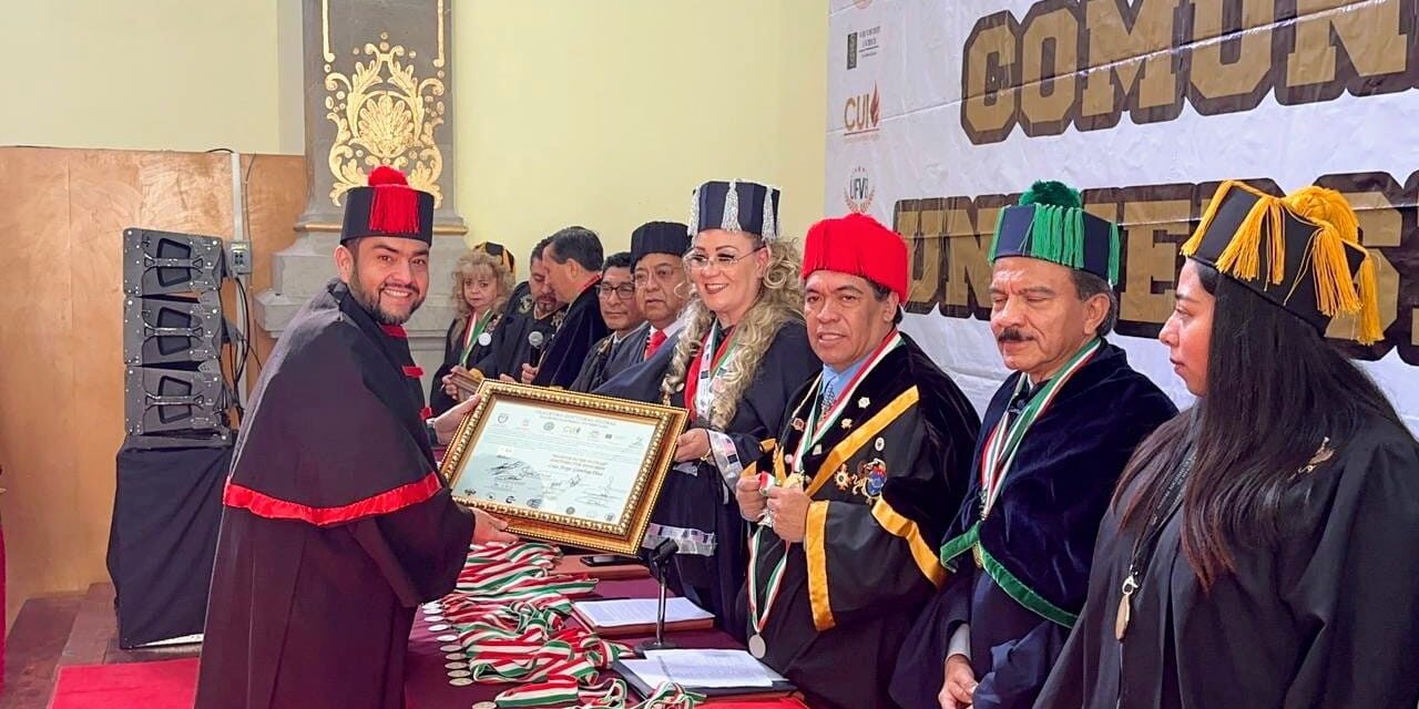 RECIBE MAGISTRADO PRESIDENTE DEL TSJ, LUIS JORGE GAMBOA OLEA, DOCTORADO HONORIS CAUSA