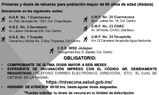 La vacunación de refuerzo contra COVID-19 para personas mayores de 60 años