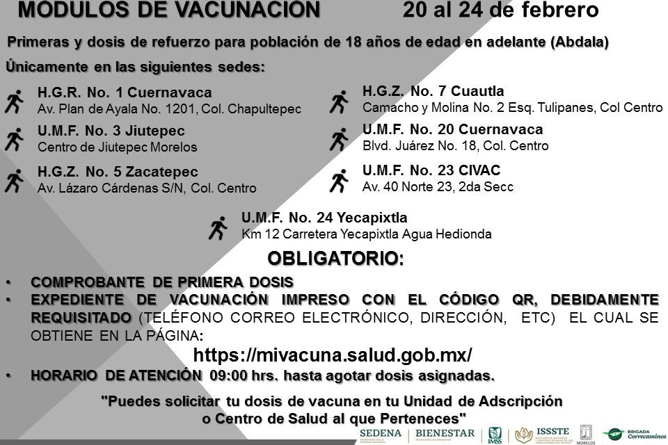 Sigue vacunación de primeras y segundas dosis contra COVID-19 en niñas y niños de 5 a 11 años y refuerzo para mayores de 18 años