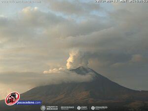 HASTA EL MOMENTO ASÍ EL VOLCÁN POPOCATÉPETL