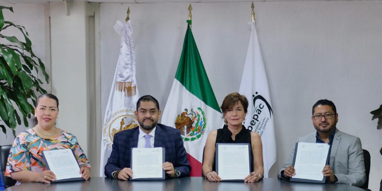 FIRMAN CONVENIO DE COLABORACIÓN EL H. TSJ Y EL IMPEPAC