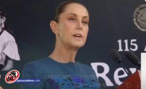 CLAUDIA SHEINBAUM ACUSA A MEDIOS Y COMUNICADORES DE CALUMNIAS EN PLENO DISCURSO DEL 20 DE NOVIEMBRE.