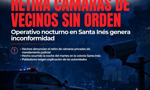 POLICÍA DE CUAUTLA RETIRA CÁMARAS DE VECINOS EN OPERATIVO NOCTURNO SIN ORDEN; GENERA INCONFORMIDAD EN SANTA INÉS*