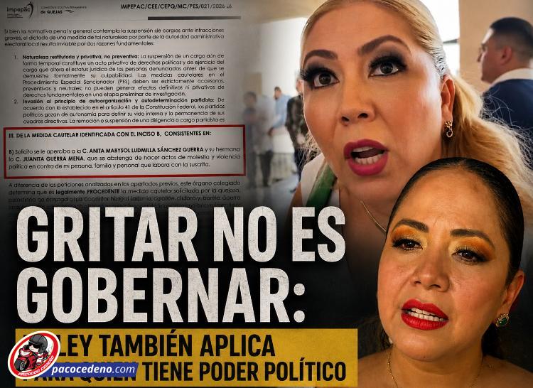 ¿Desde cuándo los gritos sustituyen al Estado de Derecho?