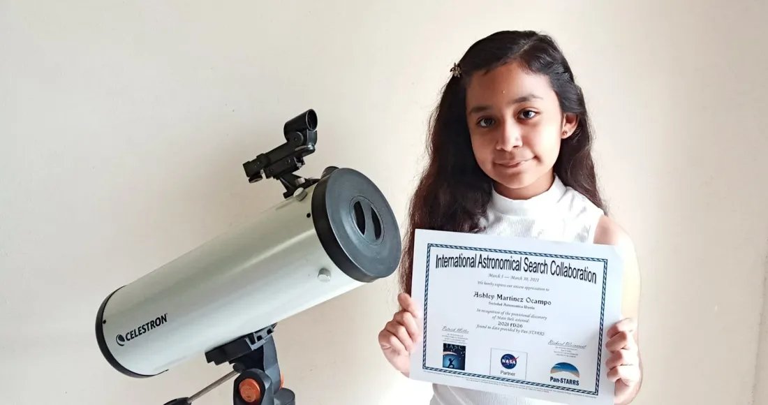 Niña Morelense descubre asteroide