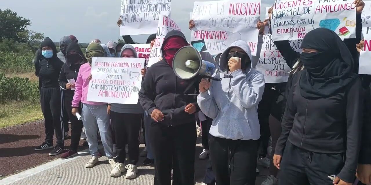 Fuertes problemas en la Normal rural Emiliano Zapata en el poblado de amicidio en el Estado de Morelos.
